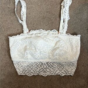 Aerie Ivory Lace Bralette